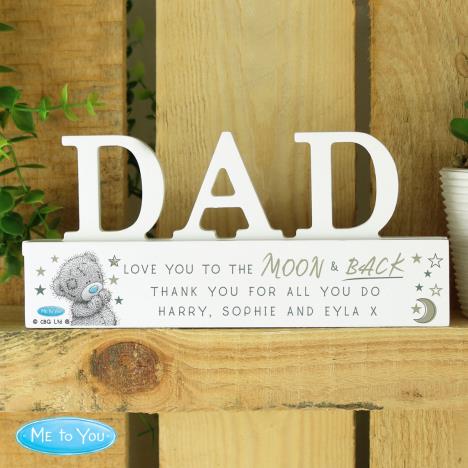 Personalised Me to You Bear Wooden Dad Ornament Extra Image 3